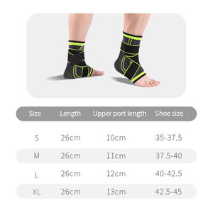 남녀공용 조절식 스트랩 발목 압박 지지대 슬리브 밴드 - Product Image 3