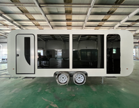 Maison préfabriquée modulaire en conteneur, bureau portable sur châssis, cabine mobile, mini-maison sur roues