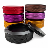 Boîte à snus portable multifonctionnelle en aluminium à 3 couches, porte-sachets de caféine, jetable, écologique et recyclable