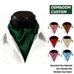 <span class=keywords><strong>Corbata</strong></span> Ascot Clásica Tejida, Color Liso, para Banquetes, Eventos Empresariales Diarios, Teñido Ecológico, Corbatas Personalizadas, Poliéster Reciclado con Certificación GRS - Product Image 1