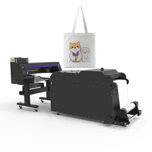 Professionele Mlk Textiel Software 24 Uur Houden Afdrukken 60Cm Breedte Dtf Printer Dtf A3 Dubbele Printkop