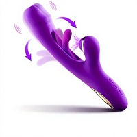 Vibrateur 3-en-1 pour femmes, avec fonctions de succion, de tapotement et de léchage de langue, pénis artificiel creux, masturbateur, jouet sexuel pour adultes
