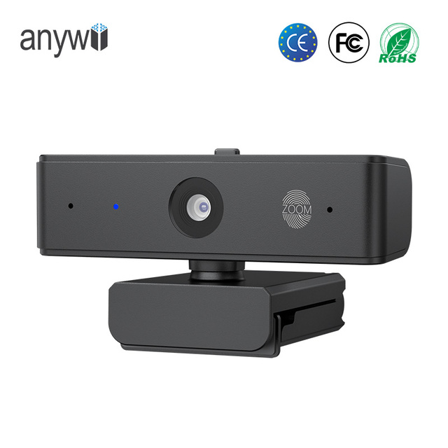 4K Business Webcam 30fps Autofocus Privacy Cover with Enhanced Voice Pickup Dual Microphones for Office Conference