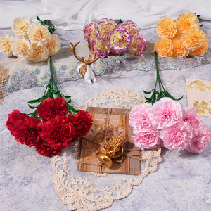 Crisantemos Artificiales de 7 Ramas, Flor de Seda para Decoración de Bodas, Arreglo Floral Transfronterizo, Accesorios de Fotografía - Product Image 1