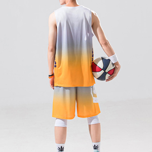 2024 dernière personnalisée courte sans manches col en V maillot basket-ball respirant maille personnalisé basket-ball uniforme ensemble chemises de basket-ball - Product Image 4