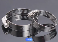 Ventes directes d'usine Collier de serrage de type américain Collier de serrage en acier galvanisé Collier de serrage en acier inoxydable