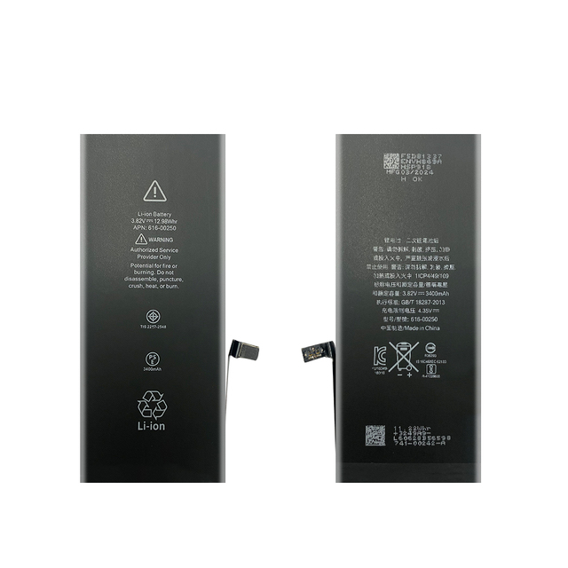 Stock Available Factory Operation 3400mah High Capacity 7Plus Cell Phone Replacement Battery for iPhone 7 Plus Battery