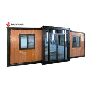 Baoding özelleştirilmiş ücretsiz tasarım 20ft küçük minik modüler genişletilebilir prefabrik konteyner ev ev