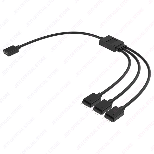 OEM 1 3 ARGB Splitter Cable 5V 3Pin Addressable RGB Extension PC Fans High-quality High Speed FCC Certified Bulk Orders Stock 1