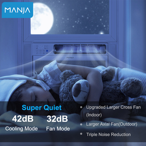 Climatiseur de fenêtre portable 15 SEER 9000 BTU 12000 BTU avec Wi-Fi, Inverter DC Économie d'énergie, Climatiseur pour la maison - Product Image 3