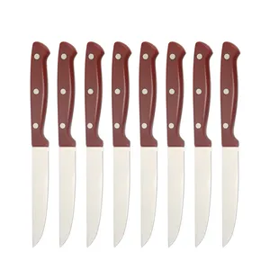 Nuevo producto Ideas 2024 Trend Cubiertos multiusos para restaurante Juego de cuchillos de cocina de acero inoxidable con mango de ABS