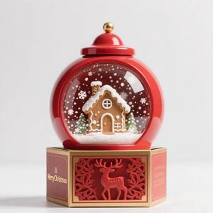 Cadeau <span class=keywords><strong>de</strong></span> <span class=keywords><strong>Noël</strong></span> haut <span class=keywords><strong>de</strong></span> gamme en résine moderne Maison en pain d'épice Globe <span class=keywords><strong>de</strong></span> neige pour ornement <span class=keywords><strong>de</strong></span> <span class=keywords><strong>Noël</strong></span> - Product Image 4