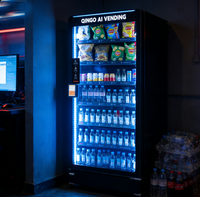 Distributeur automatique Qingo pour parcs d'attractions, SDK, service 24h/24, écran tactile convivial, température constante, options de paiement multiples, garantie 3 ans