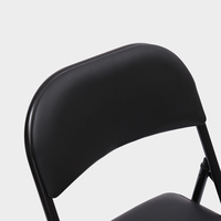 Chaises pliantes en métal chaise portable avec mousse pour salle à manger cuisine bureau à domicile chaise pliante extérieure