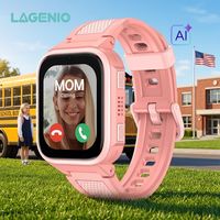 LAGENIO Ultimo Modello Smartwatch 4G AI per Bambini con GPS LBS WIFI A-GPS, Accelerometro, Tracciamento, SOS, Video Chat, Pedometro, Orologio per Studenti