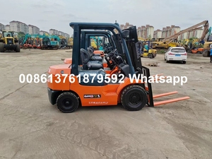 Carretilla elevadora de combustión interna diésel de 3 toneladas usada para Toyota, pequeña mini carretilla elevadora de segunda mano a la venta - Product Image 4