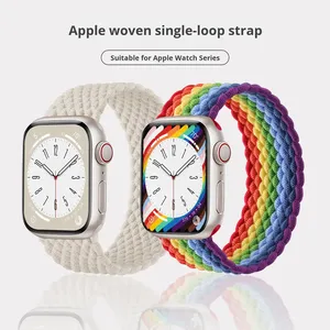 Correa de Reloj de Nailon al por Mayor de Fábrica para <span class=keywords><strong>Apple</strong></span> <span class=keywords><strong>Watch</strong></span> Series 11 10 46mm 42mm Ultra 49mm <span class=keywords><strong>SE</strong></span> 4mm, Correa Deportiva - Product Image 1