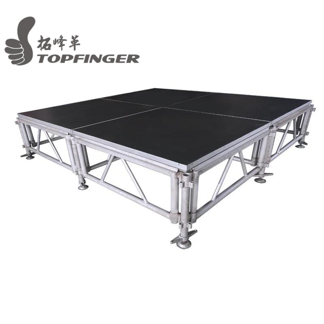 2026 New Styles Topfinger Indoor &Outdoor Aluminum Foldable Square Event Stage Portable Modular Layer Staging Concert Podium