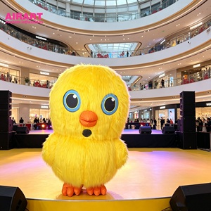 Disfraz <span class=keywords><strong>de</strong></span> Mascota <span class=keywords><strong>de</strong></span> Pollito Amarillo <span class=keywords><strong>Inflable</strong></span> Personalizado para <span class=keywords><strong>Alquiler</strong></span> en Eventos - Product Image 2