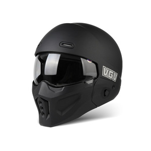 Nuovo Casco Integrale per <span class=keywords><strong>Moto</strong></span> in ABS con Design <span class=keywords><strong>Teschio</strong></span> Retrò e Chiusura Rapida per Uomini e Donne - Product Image 4