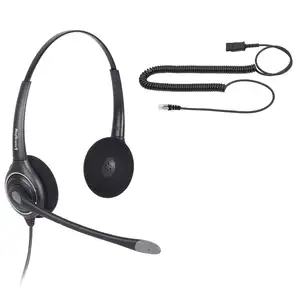 双耳耳机w/噪声消除麦克风，用于与Plantronics Polycom Aspire Norstar兼容的ShoreTel Norstar