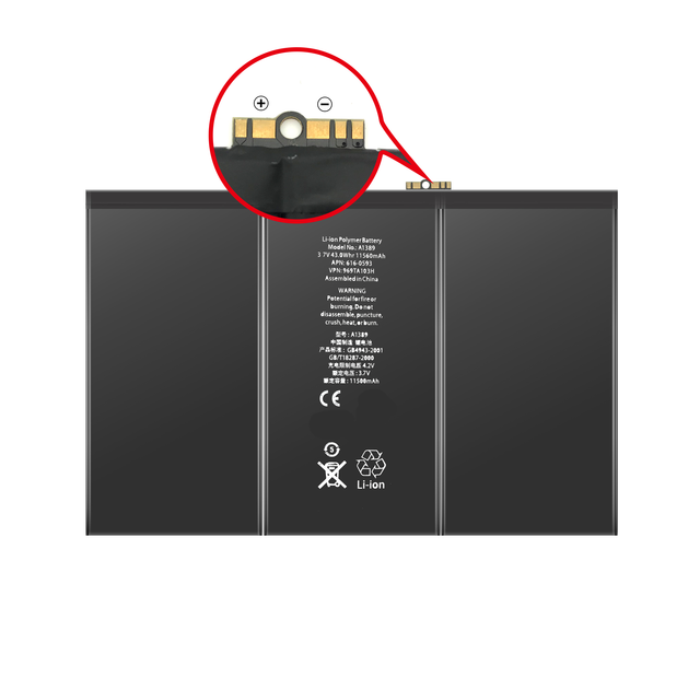 Replacement 11560mAh 3.7V AAA Grade Rechargeable Storage Battery for iPad 3/4 in Stock 12-Month Warranty
