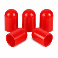 Capuchon anti-poussière en plastique rouge pour connecteur SMA, couvercle de protection à enfiler pour ports d'antenne RF inutilisés, vente en gros d'usine