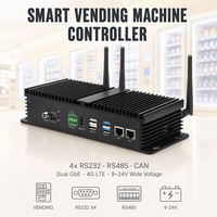 Contrôleur de distributeur automatique intelligent 4x RS232 RS485 CAN Double GbE 4G LTE 9 à 24V Large Plage de Tension Android 11 RK3568 Mini PC Industriel