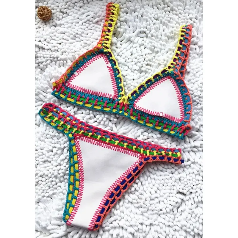 Traje De Bano Para Mujer Bikinis deux pièces personnalisés de luxe pour femmes, maillots de bain sexy, fabricant