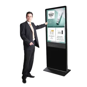43-Zoll-Innen-Touchscreen-Kiosk Boden stehende Digital Signage HD Super Narrow Indoor Retail Store LCD-Display