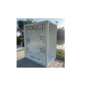 Stand d'exposition portable 8 pieds x 4 pieds x 3 pieds pour cadeaux de mariage et de fête nuptiale, accessoires de présentation modernes - Product Image 5