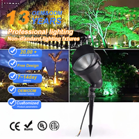Hochleistungs-COB-LED-Baumstrahler Garten-Landschafts-Spießleuchte Aluminiumgehäuse IP65 Außenbereich 36-Grad-Abstrahlwinkel 12W 18W
