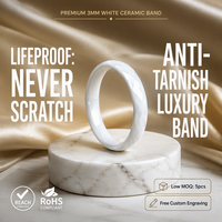 Offre Spéciale – Bague de Mariage en Céramique Multifacettes 6mm, Colorée et Étincelante, Hypoallergénique, Bijou Unisexe, Expédition Rapide, Favori des Livestreams