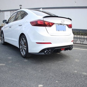 Nâng cấp bộ khuếch tán cản sau cho Hyundai <span class=keywords><strong>ELANTRA</strong></span> 2016 2017, ống xả kép, cánh gió độ, phụ kiện độ thân xe, phụ tùng ô tô 2015 - Product Image 5