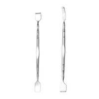Spatule de beauté professionnelle en acier inoxydable pour le nettoyage des pores et l'élimination des points noirs, idéale pour le nez et l'application de fond de teint