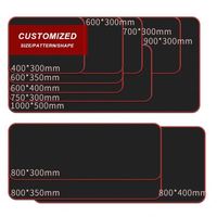 Tapis de souris de jeu personnalisé de grande taille XXL, tapis de clavier avec logo personnalisé, design carré imprimé