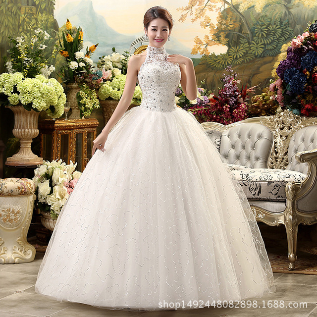 korean wedding dress Bulk-buy Yc516 2024 Long Sleeve off Shoulder Bridal Wedding Dress price comparison Authentic hanbok construction with adjustable ribbon ties at waist and chest Flexible Fit White Korean traditional high-end wedding
