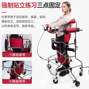 Déambulateur à roulettes Medlive à 8 roues pour AVC, hémiplégie, soutien des membres inférieurs, usage domestique - Product Image 5