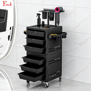 Equipo Profesional de Salón, Carrito Rodante de 6 Cajones con Soporte para Extensiones de Cabello para Peluquería y Barbería - Product Image 1