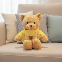 Boneka Hewan Lucu Beruang Super Lembut 30cm dengan Isian Kapas PP untuk Hadiah Ulang Tahun Anak, Hadiah Natal