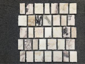 Nuevo Diseño de Mosaico de Mármol Viola Asiático Pulido, con Juntas de 10 mm, para Decoración de Paredes de Baños - Product Image 5
