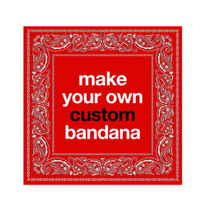 Vente en gros d'usine, foulards carrés en soie et coton personnalisés, bandanas avec logo personnalisé, design personnalisé - Product Image 1