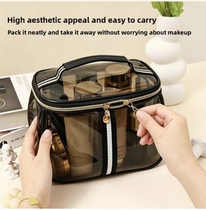 Bolsa <span class=keywords><strong>de</strong></span> cosméticos <span class=keywords><strong>de</strong></span> PVC con cremallera, portátil, impermeable, transparente, <span class=keywords><strong>de</strong></span> gran capacidad, para viaje, bolsa <span class=keywords><strong>de</strong></span> almacenamiento para maquillaje TAGI - Product Image 4