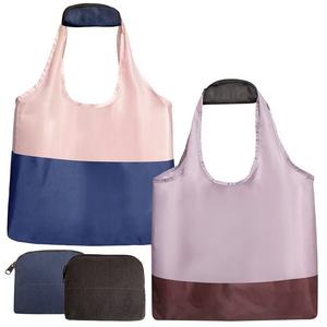 Bolsa de Compras Plegable Ecológica de Poliéster RPET y Nailon Ripstop, con Logotipo Personalizado, Lavable, Resistente, Reutilizable y de Alta Resistencia - Product Image 1