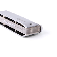 Argent 12 trous et 48 tons CONJURER Harmonica Performances professionnelles Spectacles personnels Professionnels Cadeau de haute qualité