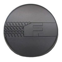 Accessoires 4x4, housse de roue de secours en plastique OEM avec logo, couleur noire pour TOYOTA FJ CRUISER