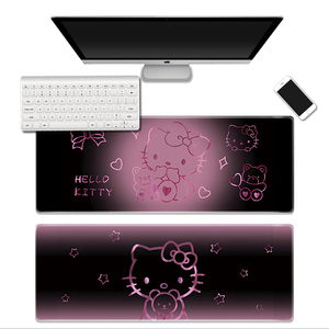 Tappetino per <span class=keywords><strong>mouse</strong></span> in gomma con personaggi <span class=keywords><strong>Hello</strong></span> <span class=keywords><strong>Kitty</strong></span> e My Melody, simpatico tappetino da gioco, 80*30cm lavabile con sfumature di colore per tastiera e <span class=keywords><strong>mouse</strong></span> - Product Image 1