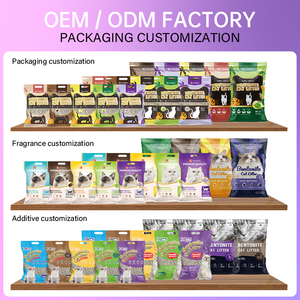 Oem ODM nhà máy bán buôn mẫu miễn phí siêu thấm giá bán buôn bụi miễn phí công thức hiệu quả Bentonite mèo xả rác - Product Image 6