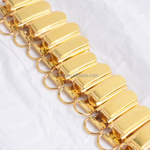 厂家批发豪华金属短体夹吊带夹奶嘴夹领带夹D环夹 - Product Image 1