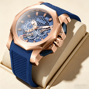 นาฬิกาข้อมือผู้ชายแบบธุรกิจ โลโก้สั่งทำพิเศษ หรูหรา กันน้ำ เรืองแสง ควอตซ์ คลาสสิก สายสแตนเลส - Product Image 1